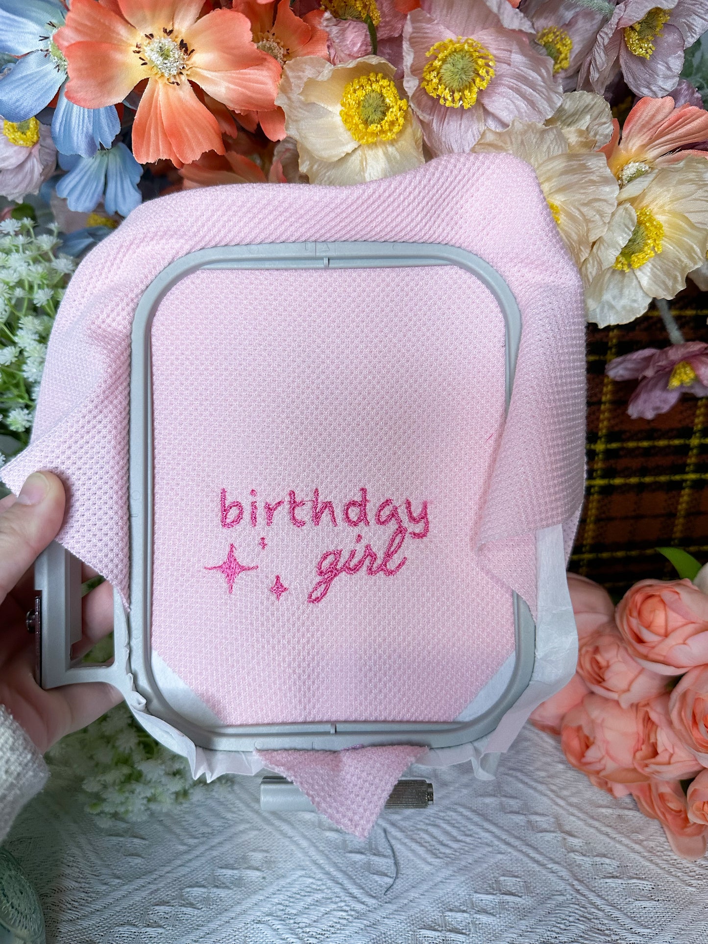 Embroidered “ BIRTHDAY” Dog Bandana