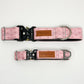 Pink Abstract Nezuko Print Water Resistant Dog Collar