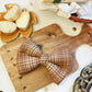 Cider Plaid - Over The Collar Dog Bow