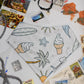 Shark and Doodles Reversible Dog Bandana