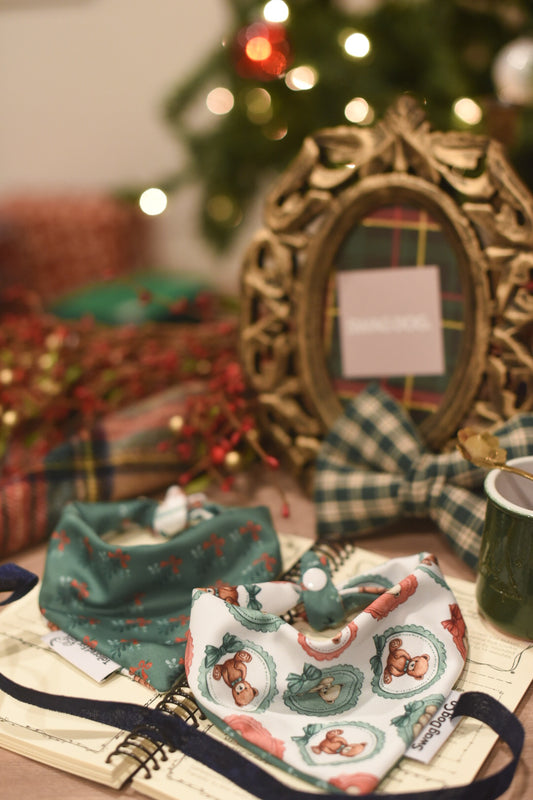 Tidings and Teddy Dog Bandana