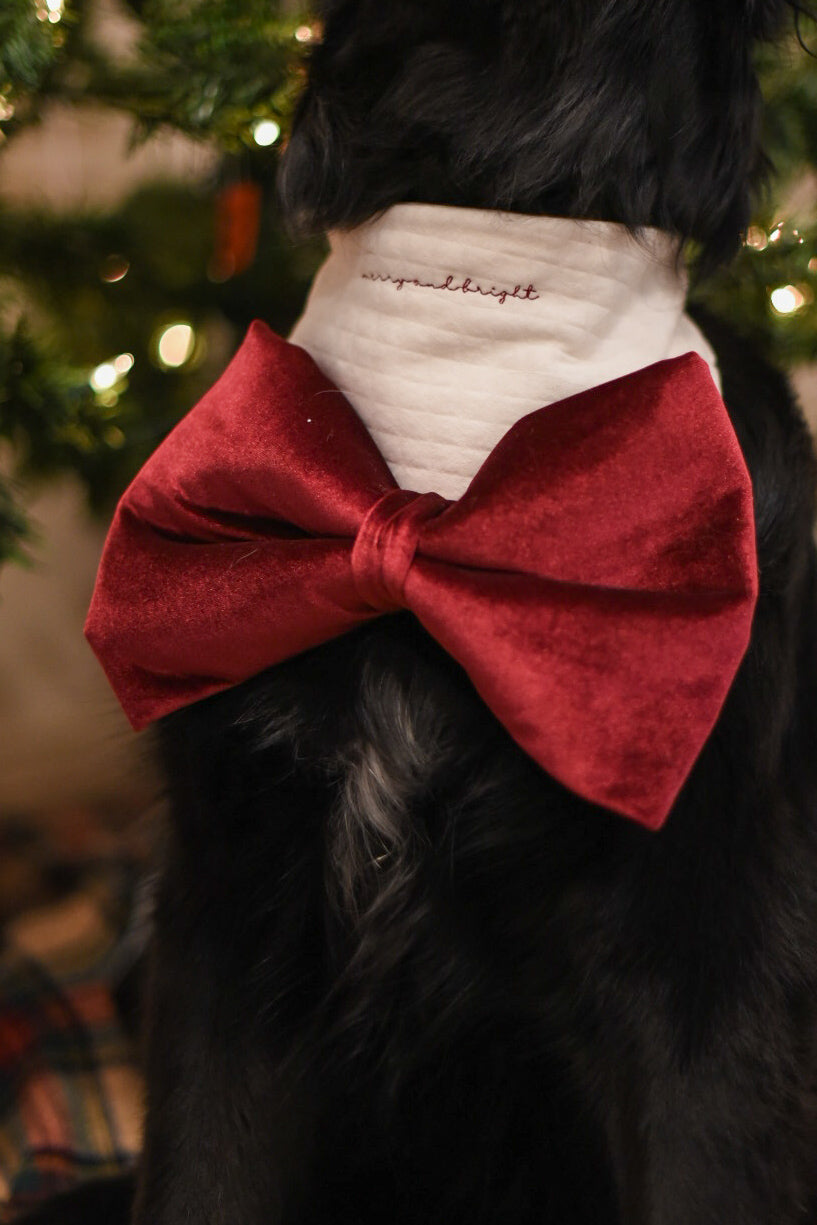 OVERSIZED Velvet Bow Bandana