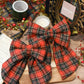 Candy cane twist - Over the collar  dog bow