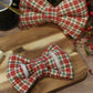 Mistletoe velvet - Over the collar dog bow
