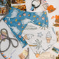 Shark and Doodles Reversible Dog Bandana