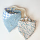 Two Tone Denim Dog Bandana With Pearls