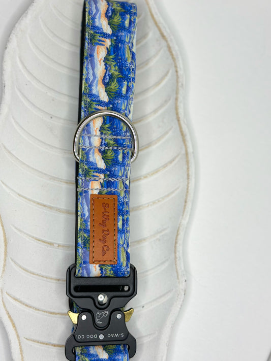 Blue Bonnet Stain & water Resistant Dog Collar