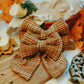 Cider Plaid - Over The Collar Dog Bow