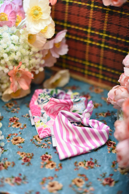BLUSH BOUQUET Cooling and reversible dog bandana
