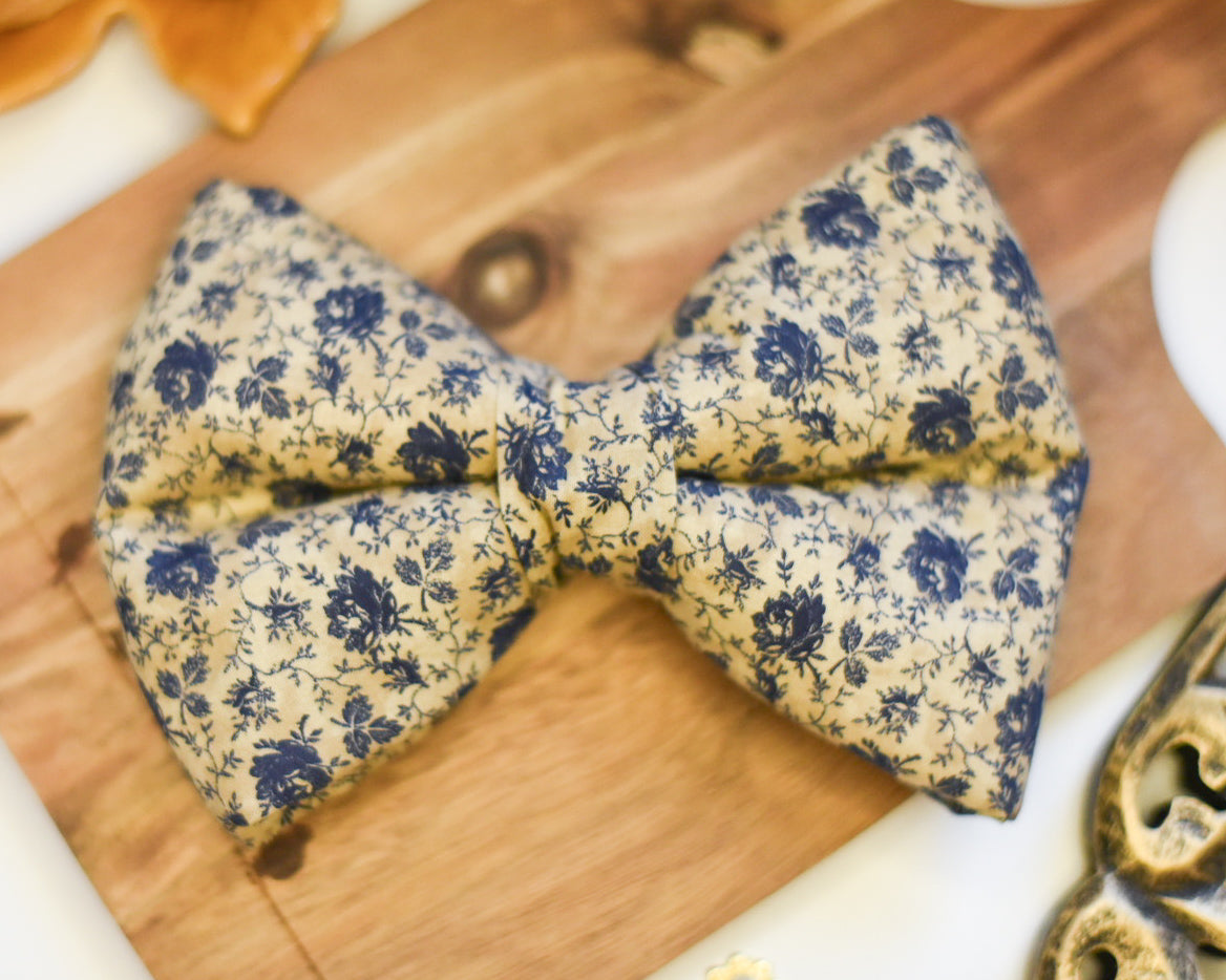 The Vintage Rose- Over the collar dog bow