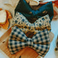 Harvest Plaid - Over The Collar Dog Bow
