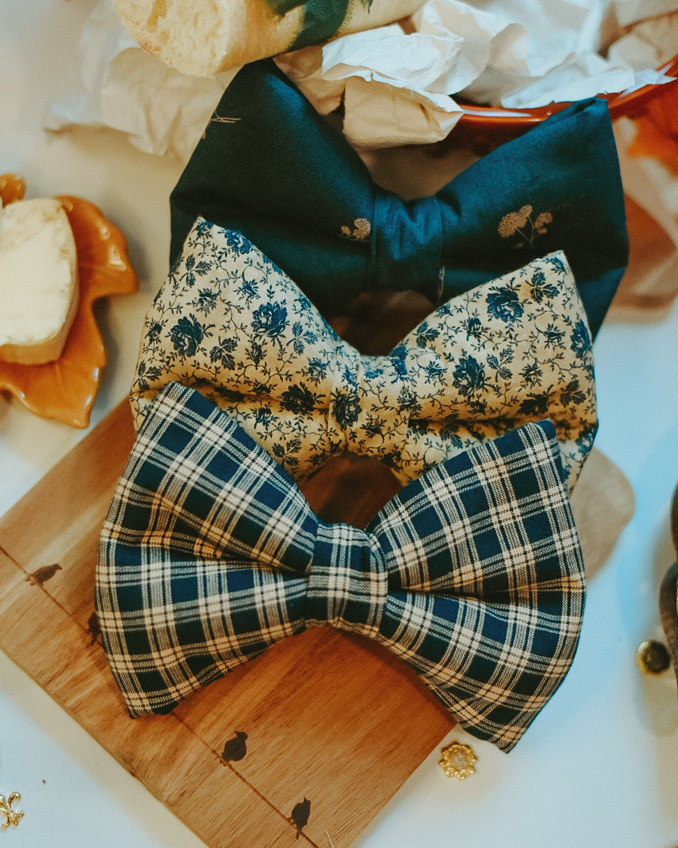 Harvest Plaid - Over The Collar Dog Bow