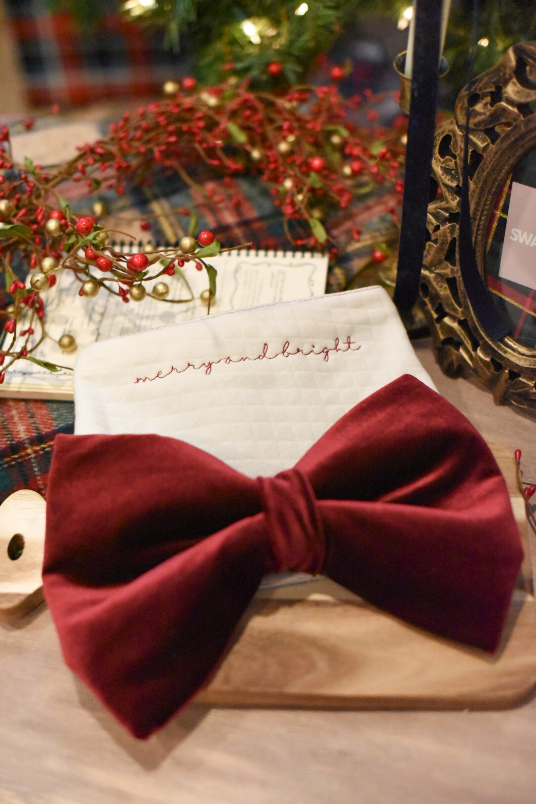 OVERSIZED Velvet Bow Bandana