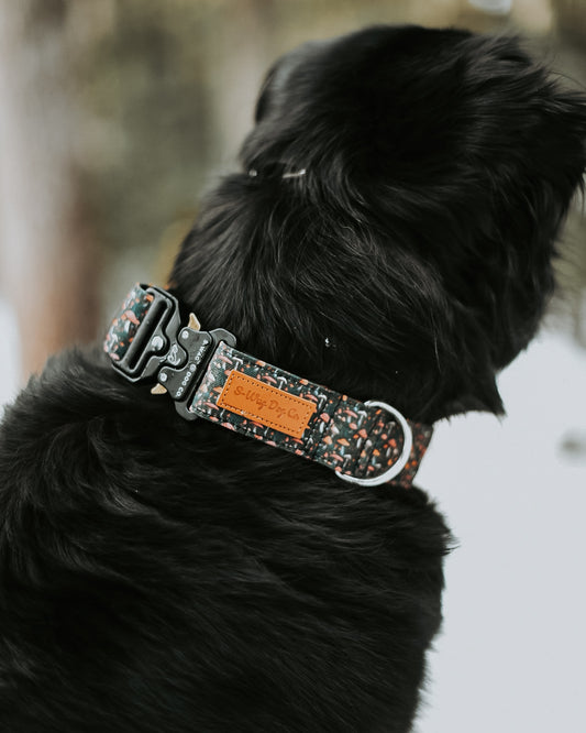 Dark Moody 3D Mushroom Dog Collar