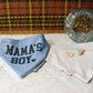 MAMAS BOY and sail boats Reversible Dog Bandana