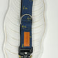 Anchors On Dark Blue, Stain and water resistant Dog collar