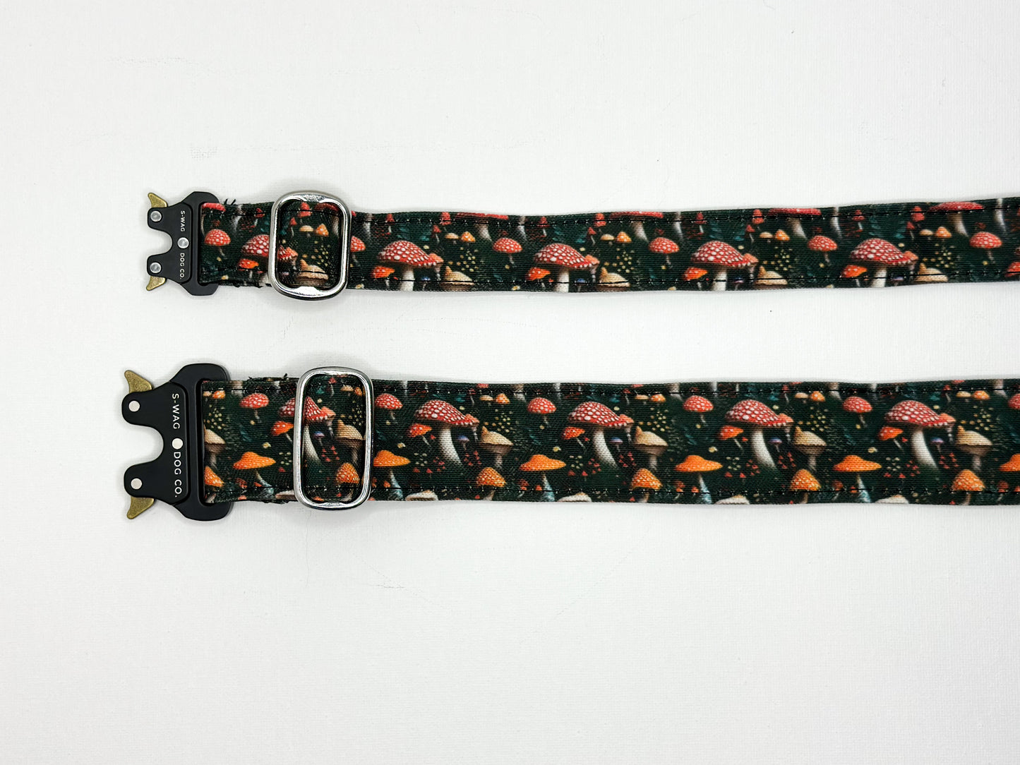 Dark Moody 3D Mushroom Dog Collar