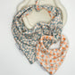 Ditsy Daisy and Peach Dog Bandana